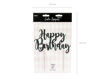 Picture of CAKE TOPPER HAPPY BIRTHDAY BLACK 22.5CM